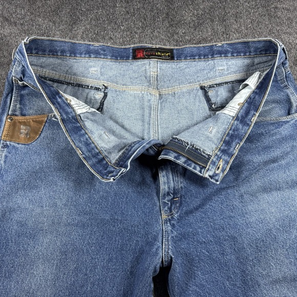 Wrangler Riggs Workwear Men's Size 44x36 Blue Jeans Heavy Duty Work Pants - Picture 9 of 16